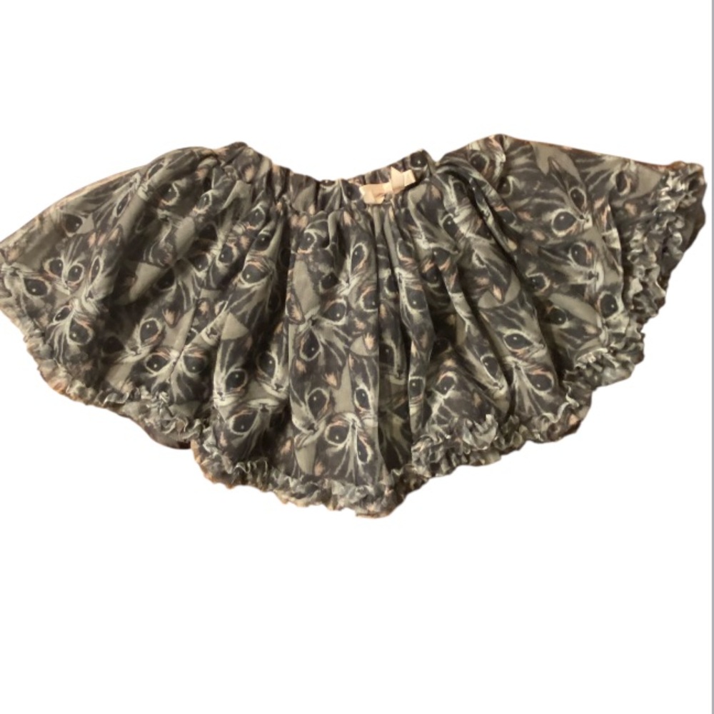 H&M girls kitten face tutu style skirt. Size 2-3 years old.